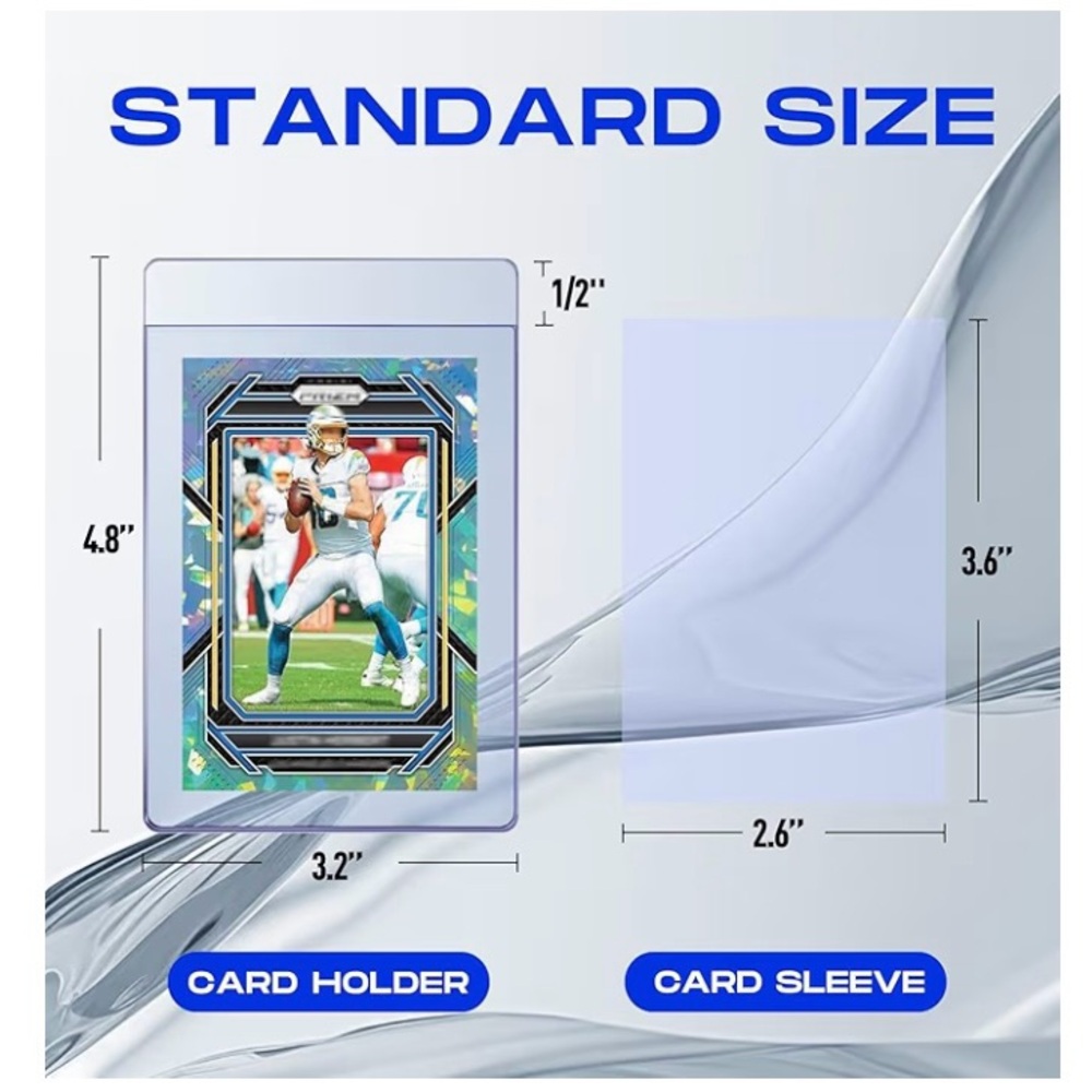 200ct Semi Rigid Card Holders. New